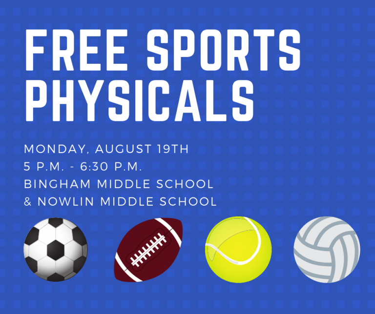 Free Sports Physicals for Middle and High School Students
