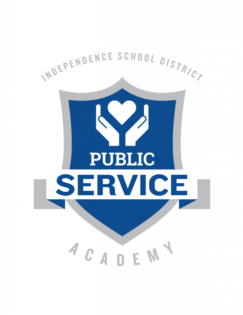 The Public Service Academy logo for the ISD Academies