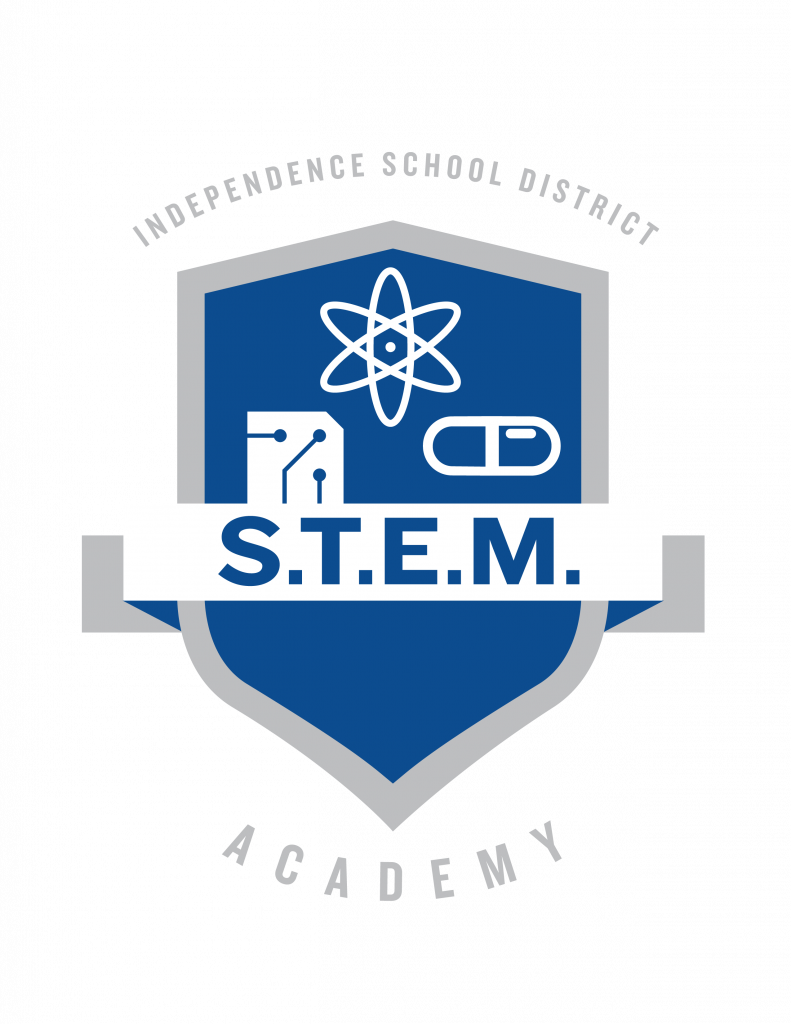 The STEM Academy logo for the ISD Academies
