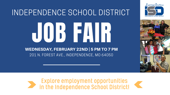 ISD Job Fair Wednesday, February 22nd