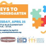 A graphic with text describing the Keys to Kindergarten Event, including logos for Revive Church, Independence School District and Community Services League